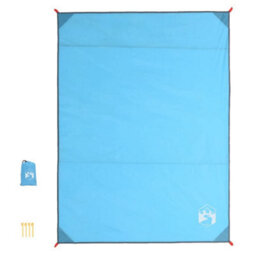 Picnic Blanket With Pegs Blue 205X155 Cm - thumbnail 3