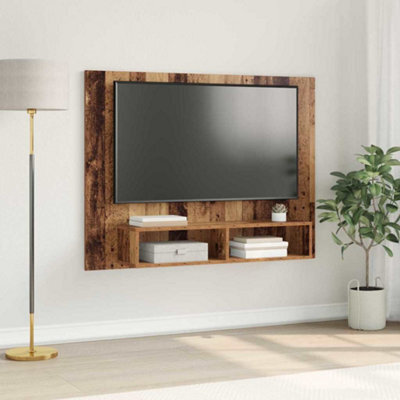 Berkfield Wall Tv Cabinet Old Wood Engineered Wood - image 1