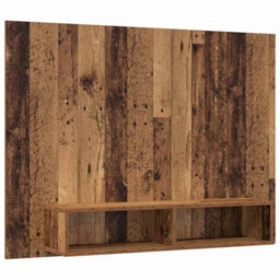 Berkfield Wall Tv Cabinet Old Wood Engineered Wood - thumbnail 2