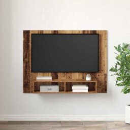 Berkfield Wall Tv Cabinet Old Wood Engineered Wood - thumbnail 4