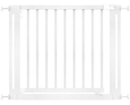 Safetots Wooden Elegance Gate, White, 95Cm - 103Cm, Pressure Fit Safety Gate, 73Cm Extra Wide Doorway, Easy Installation - thumbnail 1