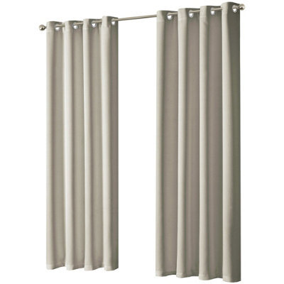 Blackout Curtains In Natural, 167Cm X 137Cm