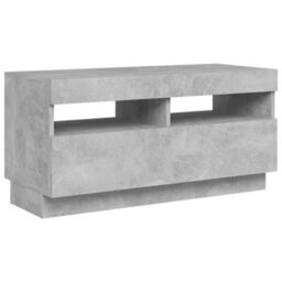 Vidaxl Tv Cabinet With Led Lights Concrete Grey 80X35X40 Cm - thumbnail 9