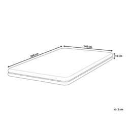 Beliani Foam Mattress Enchant H2/3 Medium 140 X 200 Cm (Eu Double) - thumbnail 3