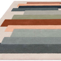 Cream Handmade Modern Geometric Wool Easy To Clean Rug For Living Room & Bedroom-160Cm X 230Cm - thumbnail 2