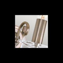 Luminosa Lighting Elstead Aegean 1 Light Indoor Candle Wall Light Aged Brass, E14 - thumbnail 4