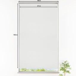 GoodHome Boreas Corded Off White Blackout Roller Blind (W)90Cm (L)180Cm - thumbnail 8