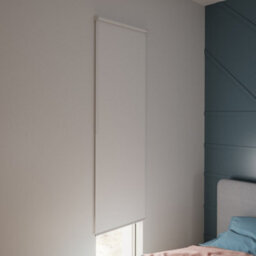 GoodHome Boreas Corded Off White Blackout Roller Blind (W)90Cm (L)180Cm - thumbnail 1