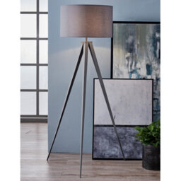 Teamson Home Romanza Tripod Floor Lamp With Grey Finish Shade - 55 X 55 X 157 (Cm) - thumbnail 2