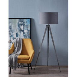 Teamson Home Romanza Tripod Floor Lamp With Grey Finish Shade - 55 X 55 X 157 (Cm) - thumbnail 4