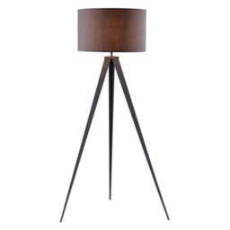 Teamson Home Romanza Tripod Floor Lamp With Grey Finish Shade - 55 X 55 X 157 (Cm) - thumbnail 1