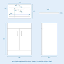 Nes Home 1100mm Grey Vanity Basin Unit & Wc Unit And Back To Wall Toilet Pan - thumbnail 7