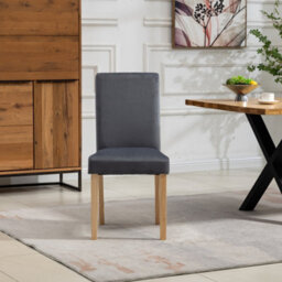 Maiolo Velvet Dining Chairs - Set Of 2 - Grey