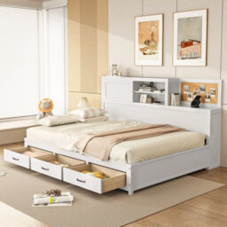 Double Guest Bed Sofa Bed With Wooden Slat Support - thumbnail 1