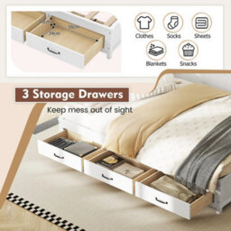 Double Guest Bed Sofa Bed With Wooden Slat Support - thumbnail 3