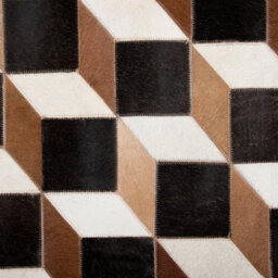 Beliani Rug Alpkoy Brown 140 X 200 Cm Leather - thumbnail 5