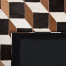 Beliani Rug Alpkoy Brown 140 X 200 Cm Leather - thumbnail 6