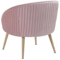 Beliani  Armchair Tromso Velvet Pink - thumbnail 5