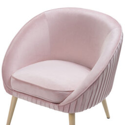 Beliani  Armchair Tromso Velvet Pink - thumbnail 6