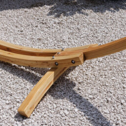 Primrose Blush Hammock With Natural Wooden Stand - thumbnail 8