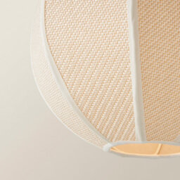 Valuelights Belle Woven Fabric Ball Easy Fit Ceiling Lamp Shade And Bulb (D)28Cm - thumbnail 4