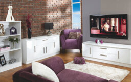 Harrow Corner Tv Unit In White Gloss (Ready Assembled) - thumbnail 7