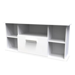 Harrow Corner Tv Unit In White Gloss (Ready Assembled) - thumbnail 3