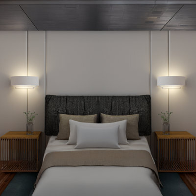 Tcp Pack Of 2 X White 3 Tier Style Indoor Wall Light Ip20 - image 1