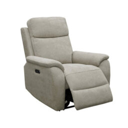 Aspire Richmond Power Recliner Armchair (1 Seater), Chenille Grey - thumbnail 4