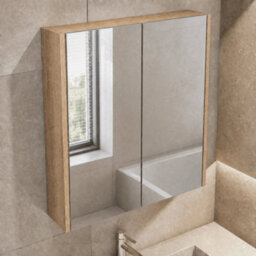 Balterley Winshill Mirror - Light Oak - 600mm - thumbnail 3