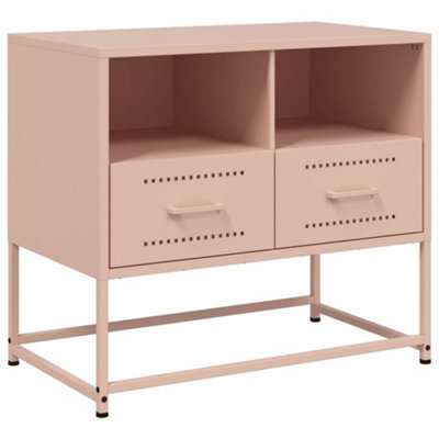 Berkfield Industrial Tv Cabinet Pink 68X39X60.5 Cm Steel - image 1