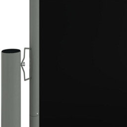 Berkfield Retractable Side Awning Black 160X1000 Cm - thumbnail 3