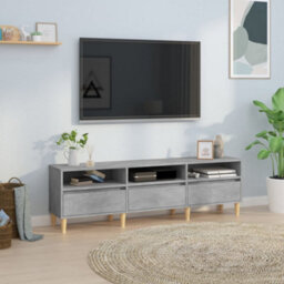 Berkfield Tv Cabinet Concrete Grey 150X30X44.5 Cm Engineered Wood