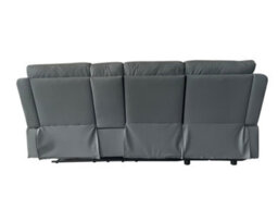 DS Living Sorento Recline Right Hand Corner Leather 3 Seater Sofa In Black Or Grey - thumbnail 5