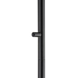 Happy Homewares Modern Led Halo Ring Floor Lamp In Matte Black With Cct Dimmer Button - thumbnail 8