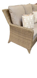 Signature Weave Sarah Wicker Corner Sofa Dining Table Benches Set Natural - thumbnail 8