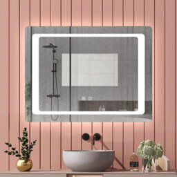 Probaty Bathrooms Bathroom Led Mirror 600X800mm With Anti-Fog,touch Sensor Switch,memory Function,backlit Wall Vanity Frameless Mirror,ip44 - thumbnail 3