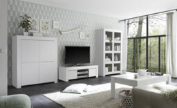 FurniComp LTD Furnicomp Roma Matt White 2 Door Tv Unit - thumbnail 3