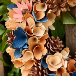 Dibor Traditional Harvest Floral Front Door Autumn Wreath Winter Spring Wreath 35Cm - thumbnail 3