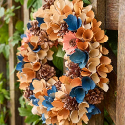 Dibor Traditional Harvest Floral Front Door Autumn Wreath Winter Spring Wreath 35Cm - thumbnail 4