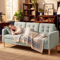 Homcom Modern 3 Seater Sofa With Hidden Storage And Rubber Wood Legs - thumbnail 9