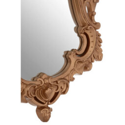 Orsina Neo-Classical Gold Finish Wall Mirror,decorative Statement Piece,baroque Slim Mirror With Flambeaux Details - thumbnail 4