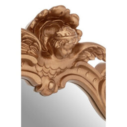 Orsina Neo-Classical Gold Finish Wall Mirror,decorative Statement Piece,baroque Slim Mirror With Flambeaux Details - thumbnail 3