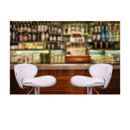 Evre White Bar Stool Faux Leather Adjustable Height With Swivel Seat For Pub Kitchen Reception (Pack Of 2) - thumbnail 8