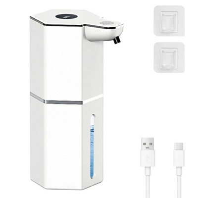 White 360Ml Automatic Soap Dispenser Touchless Gel Sanitizer Sensor Usb Rechargeable - image 1