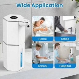 White 360Ml Automatic Soap Dispenser Touchless Gel Sanitizer Sensor Usb Rechargeable - thumbnail 5