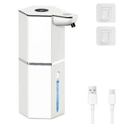 White 360Ml Automatic Soap Dispenser Touchless Gel Sanitizer Sensor Usb Rechargeable - thumbnail 1