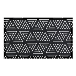 Artsy Doormats Black Geometric Triangles Indoor & Outdoor Doormat - 70X40Cm - thumbnail 2