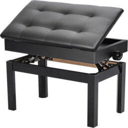 Piano Stool Height Adjustable Piano Wooden Stool Keyboard Stool Cushion Seat - thumbnail 1