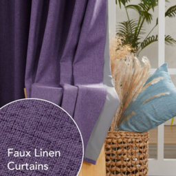 Deconovo Energy Saving 100% Blackout Curtains Eyelet Thermal Insulated With Coating Back Layer 46X72 Inch Purple Grape 1 Pair - thumbnail 4